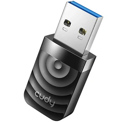 Imagen de Adaptador USB WiFi Cudy AC 1300Mbps, Wireless 3.0, 5GHz/2.4GHz, Compatible con Windows, Mac OS y Linux