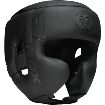 Imagen de RDX Cascos Boxeo Helmet MMA para Entrenamiento y Muay Thai, Maya Hide Cuero Kara Head Guard, Ideal Grappling, Sparring, Artes Marciales Kickboxing, Karate, BJJ, Taekwondo