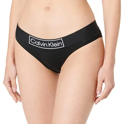 Imagen de Calvin Klein Mujer Slip con Forma de Bikini Stretch, Negro (Black), XS