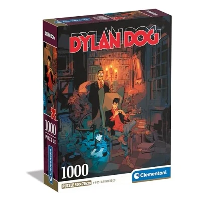 Imagen de Clementoni Dylan Dog Puzzle 1000 Piezas, Rompecabezas de cómics, Ilustraciones Autor, Vertical, diversión para Adultos, Fabricado en Italia, Multicolor (39817)