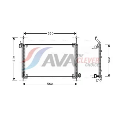 Imagen de PRASCO FTA5127 Condensador 15mm Aluminio 619mm FIAT: Multipla (186) 1.9 JTD 105, 110, 115, 1999 2010