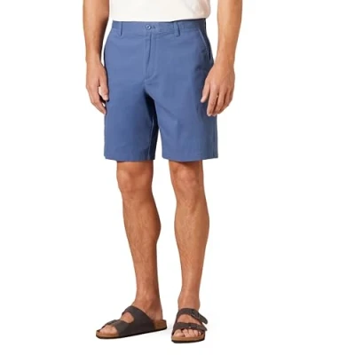 Imagen de Amazon Essentials Pantalones Chinos elásticos cómodos de Corte clásico, Tiro 22 cm Hombre, Azul Oscuro, 36W