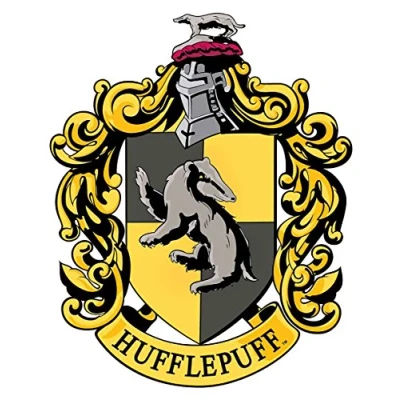 Imagen de STAR CUTOUTS Hufflepuff Emblema de Harry Potter para pared, 61 x 49 cm