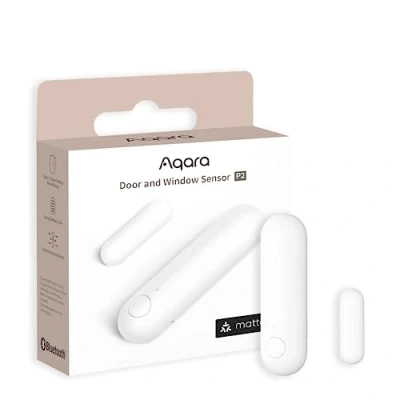 Imagen de Aqara Sensor de Puertas y Ventanas P2, Matter Over Thread, Requiere Enrutador Borde Alarma Remota, Automatización Local, Soporte Nativo Apple Home, Google Alexa SmartThings