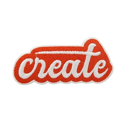 Imagen de Finally Home Parche termoadhesivo Oranger Create para planchar, diseño retro