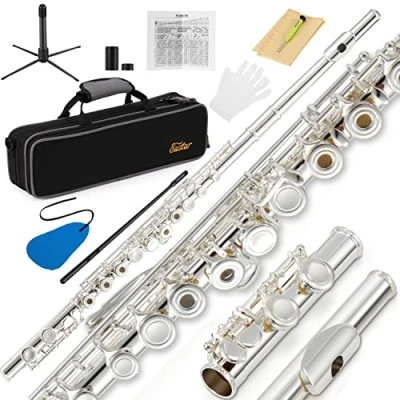 Imagen de Eastar EFL 1 16 Keys Silver Plated Open/Close Hole C Flute