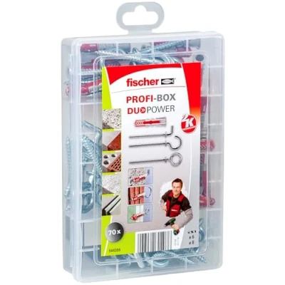 Imagen de fischer caja de tornillos y tacos, Rojo, 70 uds