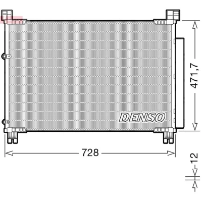 Imagen de DENSO DCN51015 Condensador con secador R 134 a