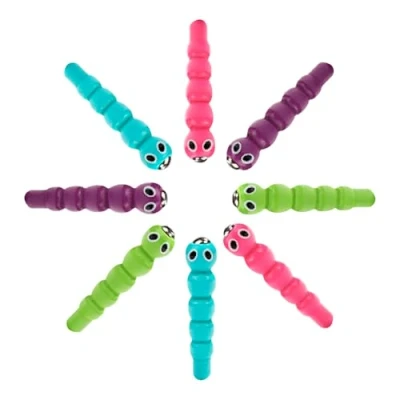 Imagen de Nene Toys 8 Gusanos de Colores Repuesto Set Piezas para Niños y Niñas 2+ Años del Juego Alimenta al Polluelo Desarrolla Habilidades Motoras Finas Resolución Problemas