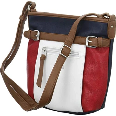 Imagen de Tom Tailor Acc Juna, Bolso Bandolera para Mujer, Multicolor (Maritime), 26x24x7.5 Centimeters (W x H L)