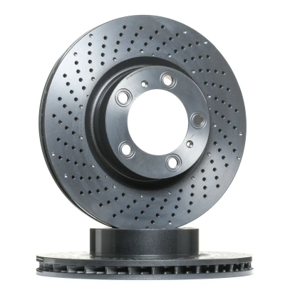 Imagen de BREMBO 09.D930.11 Disco de freno 330 28 5 perforado/ventil. int. revestido altamente carbonizado con tornillos PORSCHE: Boxster, 911 Coupé, Cayman