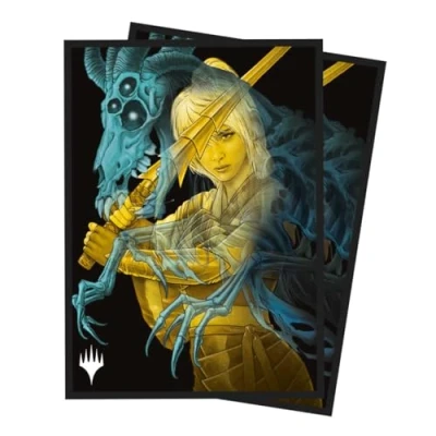 Imagen de Ultra PRO MTG Duskmourn fundas protectoras de cubierta 100 unidades The Wandering Rescuer, tarjetas tamaño estándar con tecnología ChromaFushion duradera, para