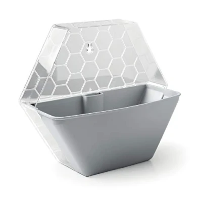 Imagen de GF GARDEN, Modo, Maceta de Interior, Pared y Mesa, plástico, modulable, Color Gris Claro
