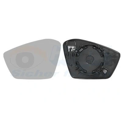 Imagen de VAN WEZEL 7611837 Cristal de Espejo izquierda SKODA: Kamiq, Scala Hatchback
