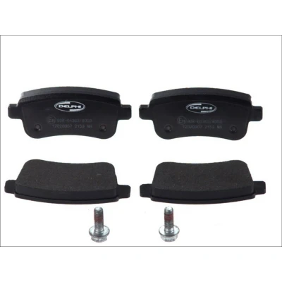 Imagen de DELPHI LP2153 Juego de pastillas freno no preparado para indicador desgaste Chapa antichirridos con accesorios RENAULT: Megane 3 Coupe, 4