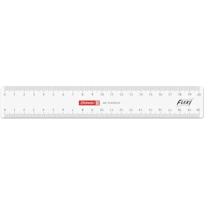 Imagen de Baier &amp; Schneider VE10 Regla (poliestirol, 20 cm), transparente