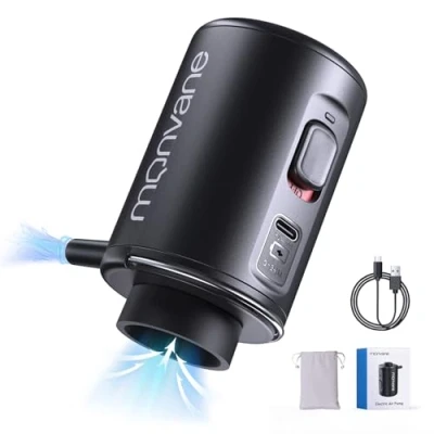 Imagen de Bomba de Aire Eléctrica para Bolsas Vacío, MONVANE Inalámbrica Ropa, Vacío Portátil Almacenamient, Ideal Viajar