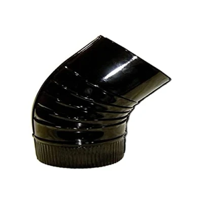 Imagen de Wolfpack 22011107 Codo Estufa Color Negro Vitrificado de 110 mm. 45.