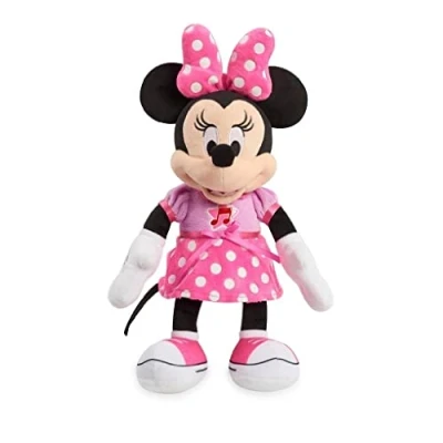 Imagen de Famosa Softies. Peluche de Minnie Mouse Musical, para abrazar, Dormir y Jugar, con música Luces, Desde 12 Meses, (MCN21000), Multicolor