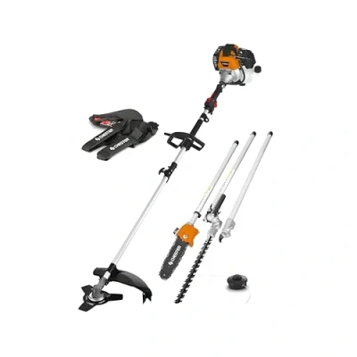 Imagen de Desbrozadora multifuncíon: térmica, 4 en 1, motosierra podadora, cortasetos, desbrozadora, extensible