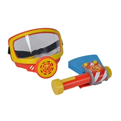 Imagen de Simba Feuerwehrmann Sam Feuerwehr Sauerstoffmaske Gummizug/mit Axt Fireman Bombero Máscara de oxígeno con Goma elástica, Hacha, Dibujos Animados, Multicolor, Talla única (109252476)