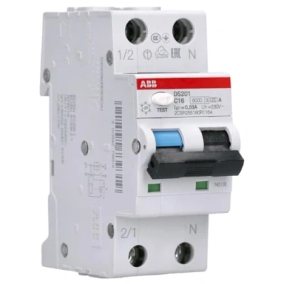 Imagen de Disyuntor, interruptor conmutador DS201 C16 A30 RCBO (referencia: 2CSR255180R1164)