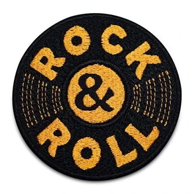 Imagen de Finally Home Rock and Roll Parche termoadhesivo para planchar, diseño de música