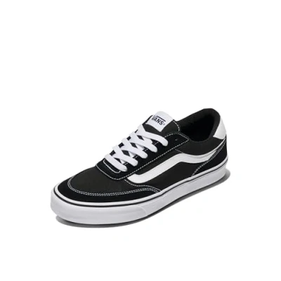 Imagen de Vans Brooklyn LS, Zapatillas Hombre, Lona de Ante Negro Blanco, 38.5 EU