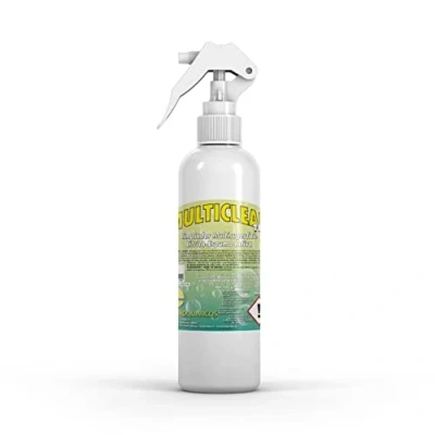 Imagen de Multiclean Limpiador Desengrasante Multiusos para cualquier Superficie del Hogar. Elimina Eficazmente la Grasa y Suciedad hasta en Ropa. Spray con Espuma Activa. Aroma Cítrico (1L)