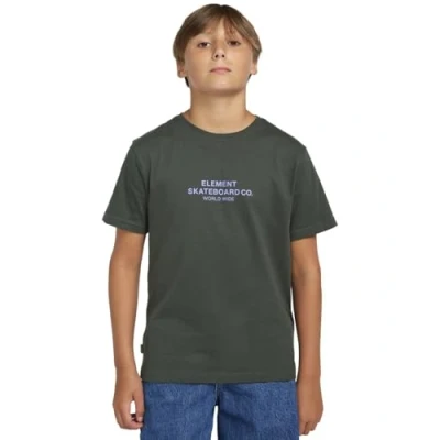 Imagen de Element Skateboard Youth Camiseta estampada para niños, Talla: 12a, Deep forest