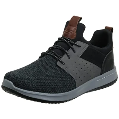 Imagen de Skechers Delson Camben, Zapatillas para Hombre, Gris, 48.5 EU Ancho