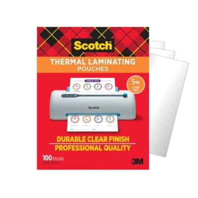 Imagen de Scotch TP5854 100 100pieza(s) Plastificador (Transparente, Térmico, 0,127 mm, 226,1 292,1 pieza(s))