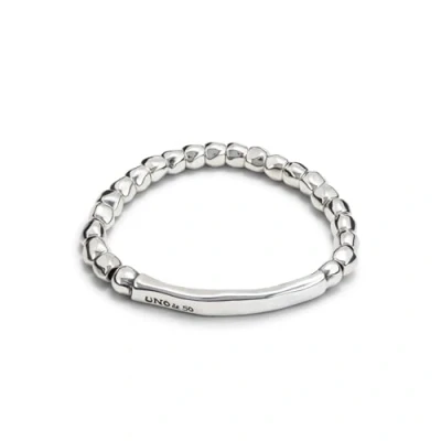 Imagen de UNOde50 Pulsera elástica de bolitas bañada en plata ley