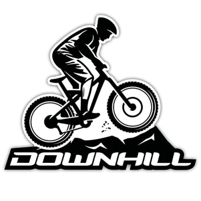 Imagen de Finest Folia Pegatinas para bicicleta de montaña coche, bicicleta, casco, botella agua, guitarra, portátil, maleta, exterior, MTB, vinilo adhesivo resistente al accesorios R201 (09