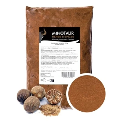 Imagen de Minotaur Spices nuez moscada molida 2 x 500g (1 Kg) Polvo de