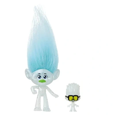 Imagen de Mattel Trolls 3 Todos Juntos Muñeco Guy Diamond con Diamantito, inspirado en la película, juguete +3 años (HNF09)