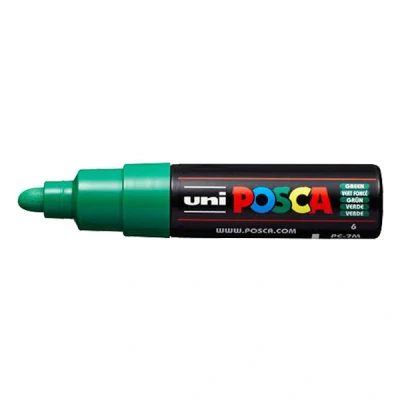 Imagen de Uni Ball 181363 POSCA Rotulador con punta redonda ancha, color verde