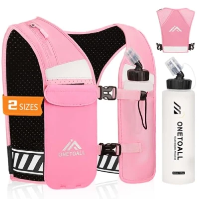 Imagen de ONETOALL Chaleco Hidratacion Trail Running, Mochila Running Hombre Ligero, Vest Reflectante y Mujer, de Correr