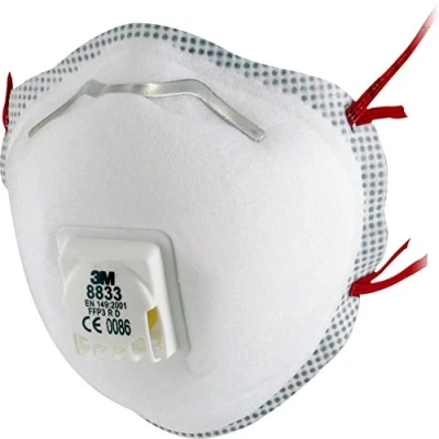 Imagen de 3M 8833 FFP3 respirador desechable, paquete de 10