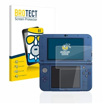 Imagen de BROTECT Protector Pantalla Mate Cristal para Nintendo New 3DS XL Protección Anti Reflejos