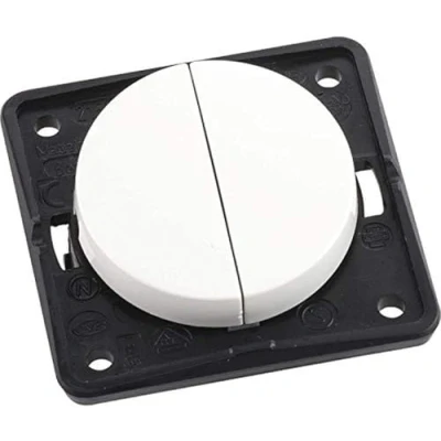 Imagen de Hager integro Interruptor doble blanco polar