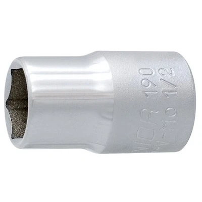 Imagen de UNIOR 600853 Piezas insertables de llave cubo 1/2 hexagonal ISO 1456:2009, 2725 1, DIN 3124 12 Acero cromo vanadio, Cr Mo
