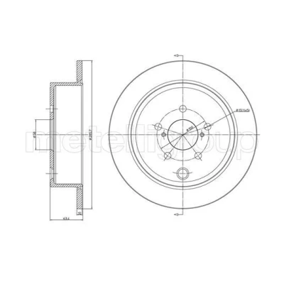 Imagen de Disco de freno METELLI 23 1337C