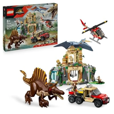 Imagen de Lego jurassic world 76976 misión aérea: spinosaurus y quetzalcoatlus