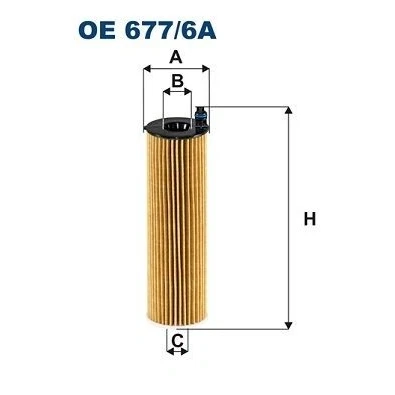 Imagen de FILTRON OE 677/6A Filtro de aceite Cartucho filtrante MERCEDES BENZ: Vito Tourer, Clase C Berlina, GLC SUV