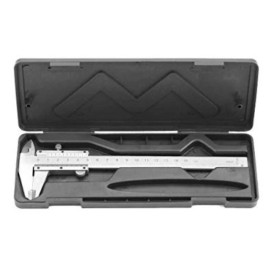 Imagen de Calibrador Vernier de 0 150 mm, herramienta medición medidor micrómetro calibre metal acero al carbono alta precisión, sólido y duradero
