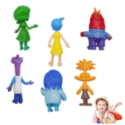 Imagen de LEERMEIZI 6 Piezas Inside out 2 Figures Toys,Inside ansiedad 2,Juguetes Set 2,Inside Regalo Ideal para Fans y niños