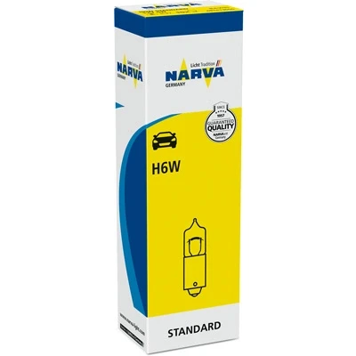 Imagen de NARVA 681613000 Bombillas 12 6 H6W CITROËN: C4 I Grand Picasso, C5 II Hatchback, Picasso 1, BMW: 5 Berlina, X5, Touring, VOLKSWAGEN: Golf