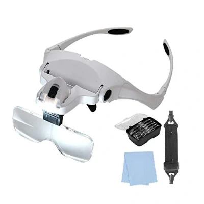 Imagen de Velamp Gafas LED con lupa. 5 dioptrías intercambiables