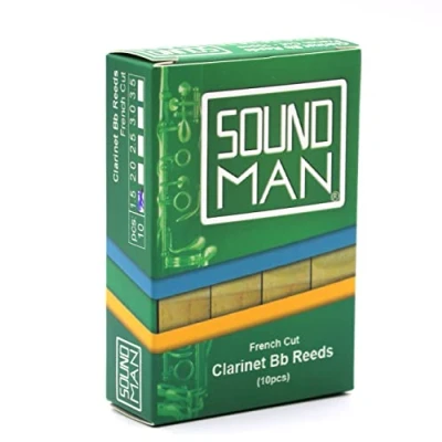 Imagen de 10 Soundman® Cañas de Lengüeta para Clarinete Boehm (1,5)
